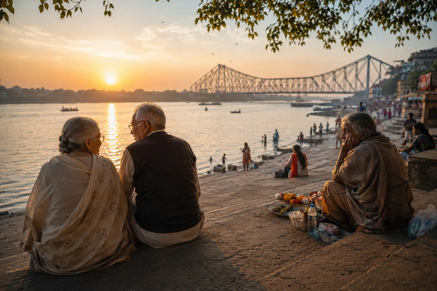 স্মৃতির ঘাটে ভোরের নদী