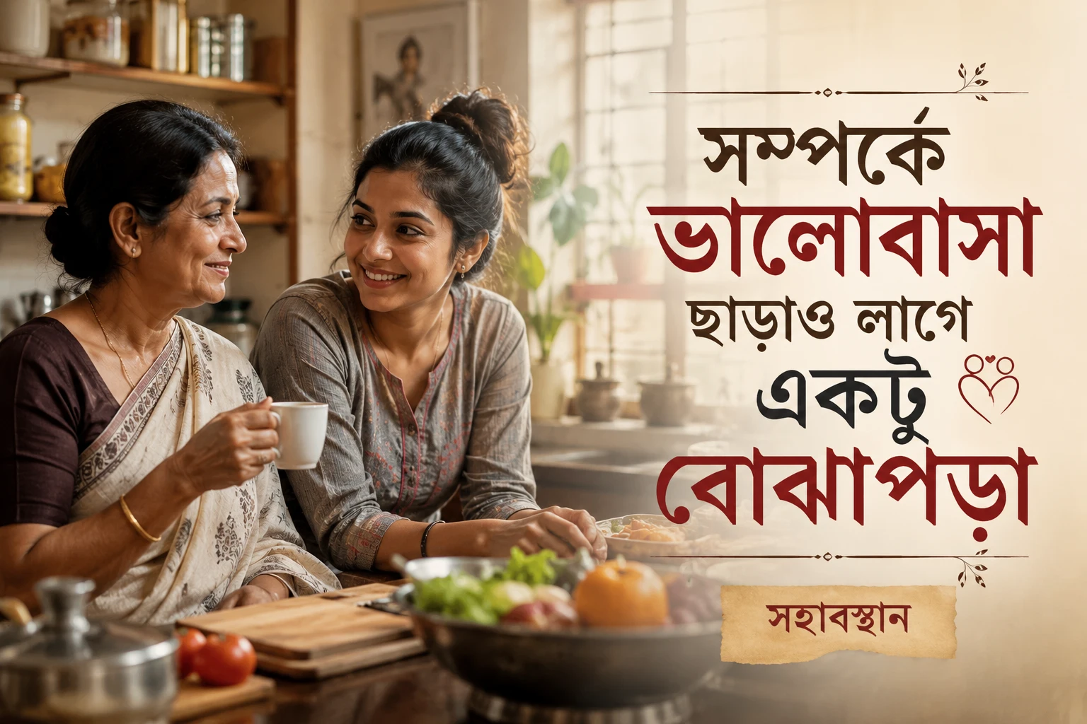 সম্পর্কে ভালোবাসা ছাড়াও লাগে একটু বোঝাপড়া